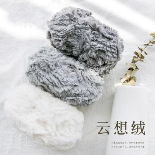 50g Chunky Fluffy Faux Fur Eyelash Yarn 100% Polyester Soft Yarn for Hand Knitting Coat Sweater Hat Amigurumi Crochet Yarn