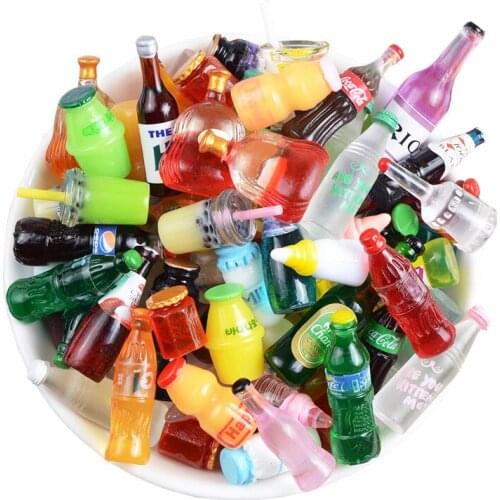 12-48Pcs Three-dimensional bottle model Flat Back Resin Scrapbooking Cabochons Hair Embellishment DIY Craft Jewelry Accessories