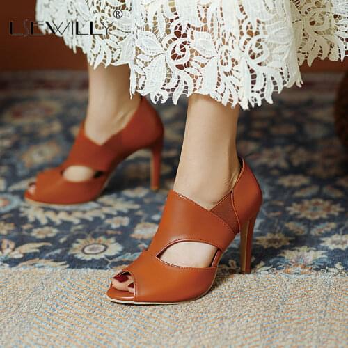 Lsewilly 2021 Sexy Hollow Thin High Heels Sandals Women Ladies Shoes Classic Plus Size 34-48 Shoes Women Casual Party Sandals