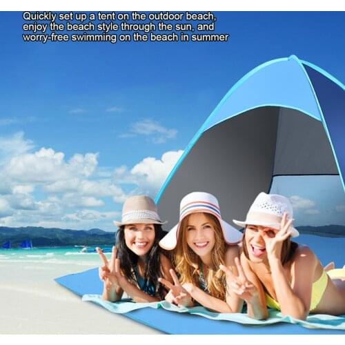 2021Mini Upgrade Beach Tent UV Sun Shelter Lightweight Beach Sun ShadeBeach Tents Dropshipping