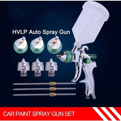 Car Paint Spray Gun Set 1.4mm 1.7mm 2.0mm Steel Nozzle HVLP Paint Spray Gun Airbrush Spray Gun Painting Kit Car Auto Repair Tool