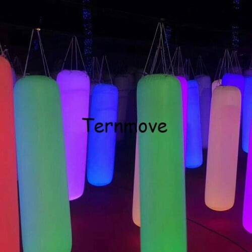 Inflatable led lighting replicas punch column for Business Wedding Party Decorations Inflatable lighting Pillar for ceilling