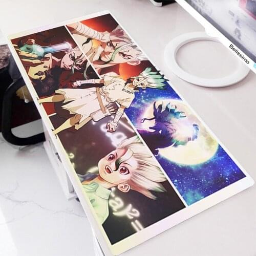 Table Pads Gamer Mouse Pads Gaming Accessories Anime Carpet Mause Mats Desk Mat Keyboard Deskmat Large Mouse Pads Cool Dr. Stone