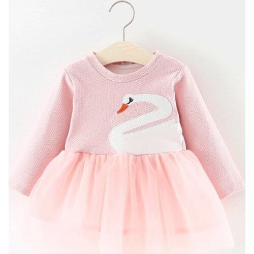 Kid Girls Dress autumn winter long sleeve Tutu Dress For girl cloths Princess party costume Infant Baby Clothing Wedding Dresses