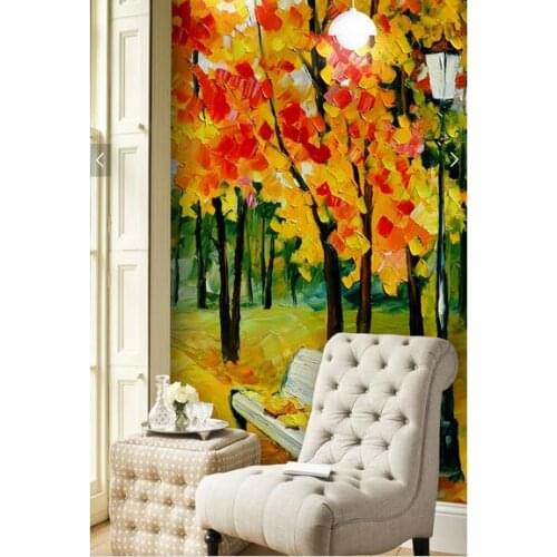 Custom wallpaper for walls 3 d. Woods landscape painting for the living room bedroom TV backdrop waterproof papel de parede