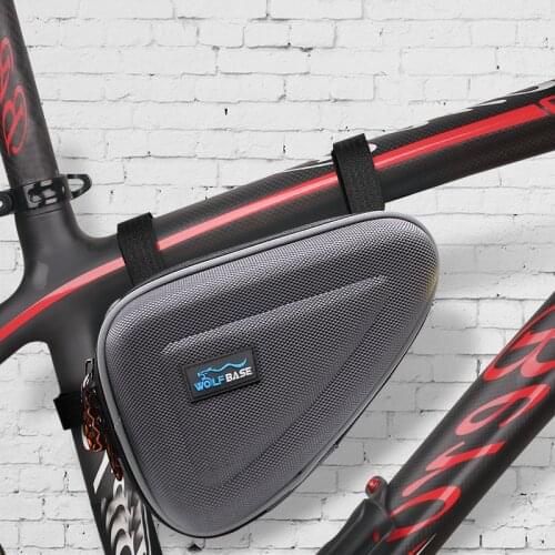 WOLFBASE ODM Casual Bicycle Triangle Bag Bike Frame Front Tube Bag Waterproof Cycling Bag Pannier Tool Bag Accessories 2021 New