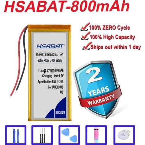 Top Brand 100% New 800mAh Battery for IAUDIO U3 COWON U3 in stock