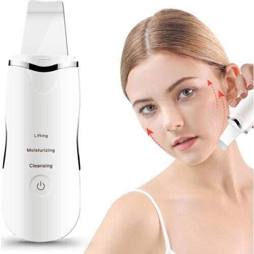 Ultrasonic Electric Facial Cleansing Vibration Blackhead Removal Face Scrubber Cleanser Facial Pore Peeling Ultrasound Machine
