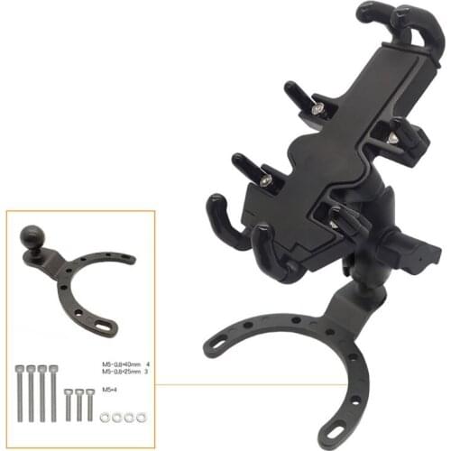 1 Set Universal Rotatable Motorbike Motorcycle Scooter Mobile Phone Holder D08A