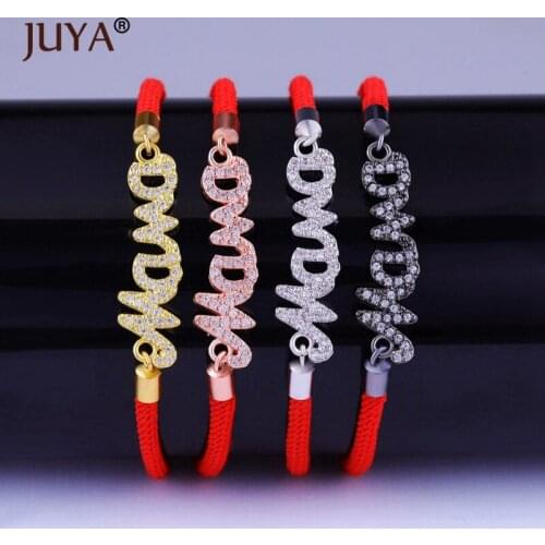 Handmade DIY MAMA Bracelets For Women Fashion Mothers Day Gift bransoletki damskie 4 Colors Rope Bracelet pulsera sieraden