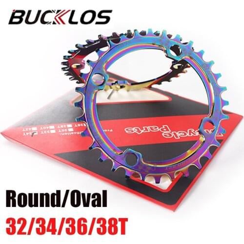 MTB Crankset 104BCD Narrow Wide bike Chainring 7075-T6 Aluminum alloy Oval Chain Ring Round 30/32/34/36/38T bicycle parts