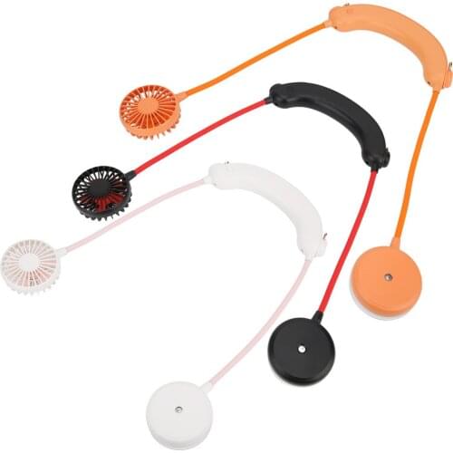 2-in-1 3-gear Adjustable Humidifier Neckband Fan Portable USB Rechargeable Cooling Fan with Humidifier for home office camping