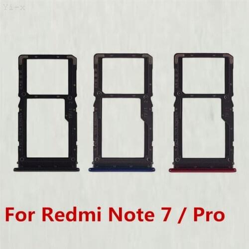 50PCS/lot SIM Card Tray Holder Micro SD Card Slot Holder Adapter for Xiaomi Redmi Note 7 / Note7 Pro
