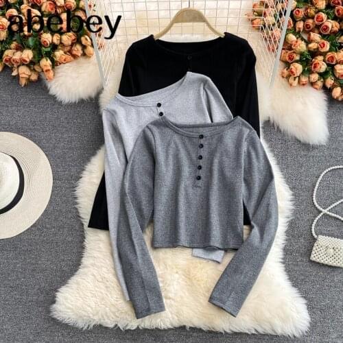 Женские футболки с длинным рукавом Abebey China At AliExpress