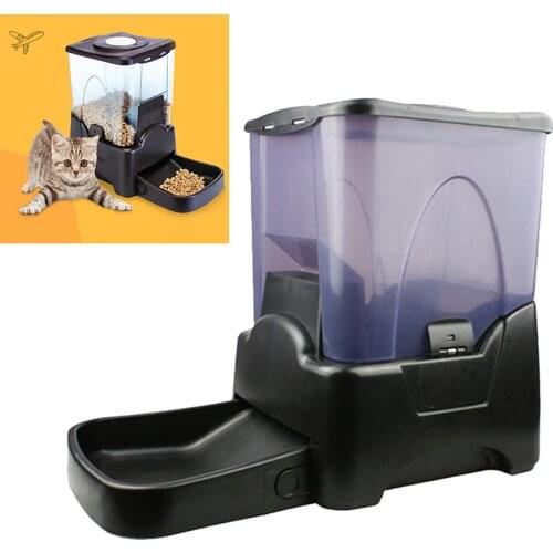 Automatic Pet Feeders With Voice Record Small Animals Dog Food Bowl Auto Cat LCD Screen Smart Timer Dry Food Dispenser