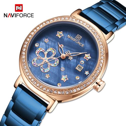 NAVIFORCE Luxury Brand Women Watches Fashion Casual Ladies Wristwatch Female Waterproof Clock Girls Gifts Relogio Feminino 2020