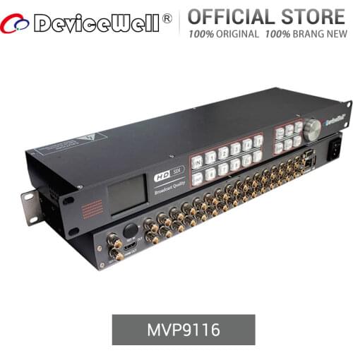 DeviceWell MVP9116 4K SDI 1 HDMI-compatible Screen Switching REF Expansion Tally Extension Digital Video Signal Multiviewer