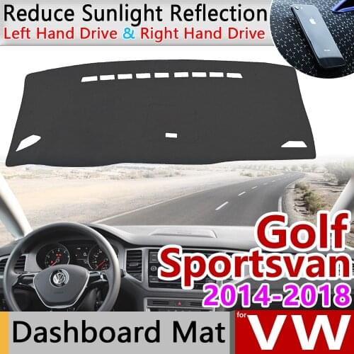 For VW Volkswagen Golf SV Sportsvan 2014~2018 Anti-Slip Mat Dashboard Cover Pad Sunshade Dashmat Carpet Accessories 2015 2016
