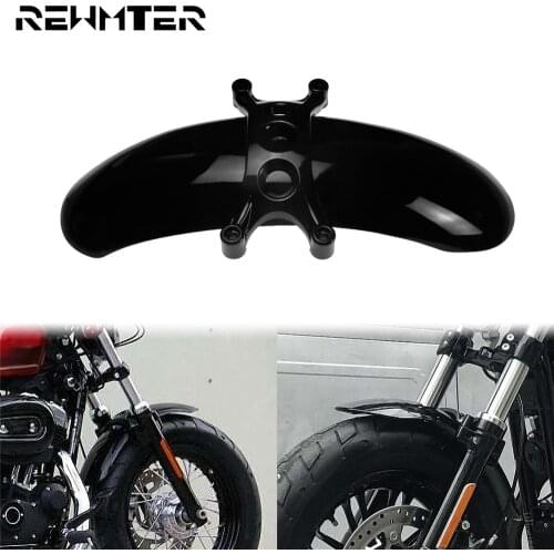Motorcycle Front Fender Wheel Extension Mudguard Cover Gloss Black ABS Plastic For Harley Sportster 48 Forty Eight XL 2010-2015