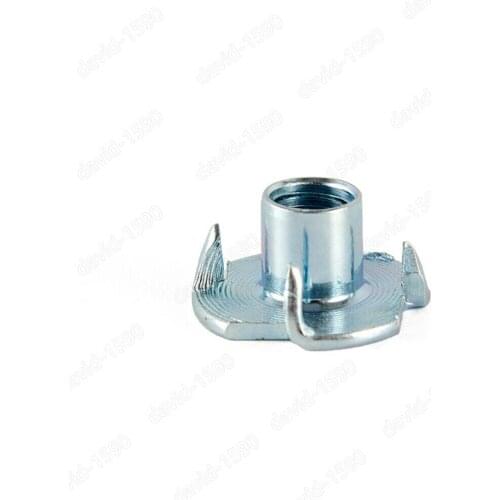 M4 M5 M6 M8 M10 M12 Carbon Steel 4 Prongs T Nut Tee Nuts Furniture Wood Insert