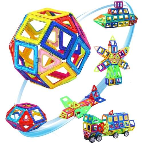 110pcs-184pcs Mini Magnetic Blocks Magnetic Designer Construction 3D Model Magnetic Blocks Educational Toys For Children
