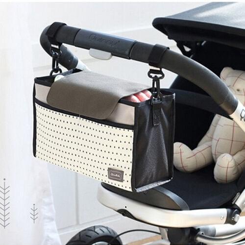 Fashion Multifunctional Mummy Bag Baby Diaper Nappy Pram Stroller Hanging Bag