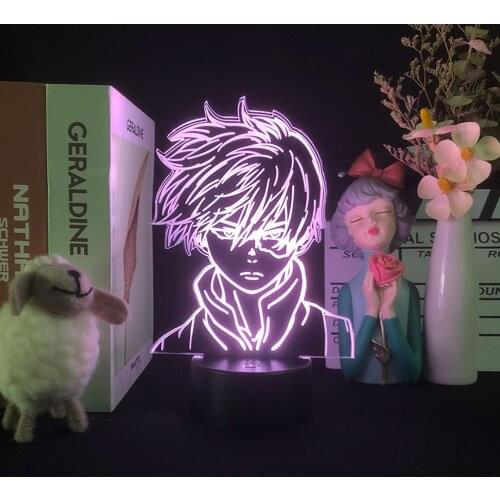 Led Night Light Kids Anime Lamp My Hero Academia Himiko Toga For Room Festival Party Novelty Desktop Decor Child Birthday Gift