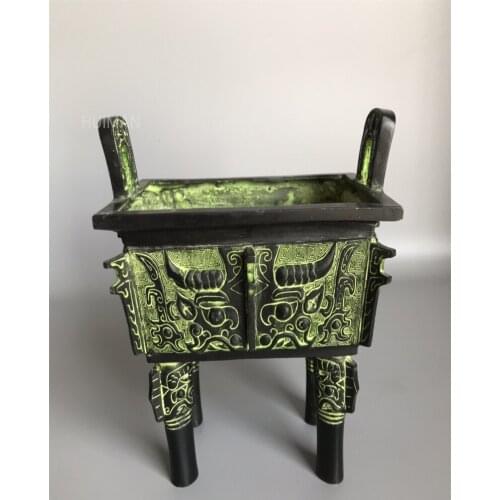 Can Collect China Copper Engrave Bronze Ding Metal Crafts Home Decoration