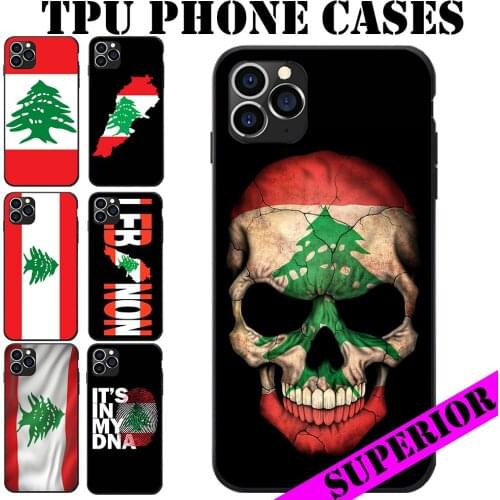 For XIAOMI 5 6 8 9 MAX MIX NOTE LITE PRO CC SE Lebanon National Flag Coat Of Arms Map Theme Soft TPU Phone Cases
