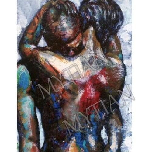 African American couple 5D Full Square/round drill Diamond Embroidery Mosaic pattern DIY Diamond Painting Kit Diamond Picture