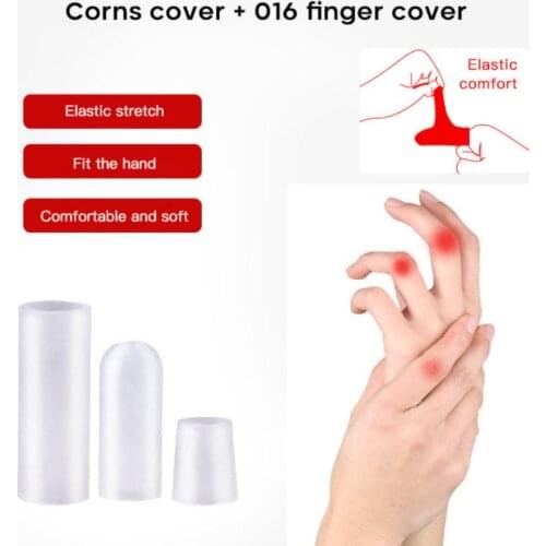 2pcs Finger Protector Sleeve Toe Pain Care Set Finger Tip Work Anti-Wear Writing Anti-pain Protector Foot Skin Care Tool