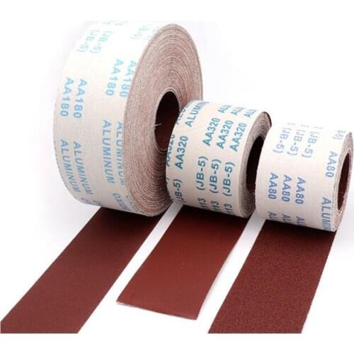 8 meters Length Emery Cloth Roll 80 120 150 180 240 320 400 600 Grit Polishing Sandpaper For Metal Wood Grinding Polishing Tool