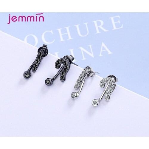 New Arrival 925 Sterling Silver Black Gothic Earrings For Women Girls Trendy 2020 Anniversary Gift Wholesale