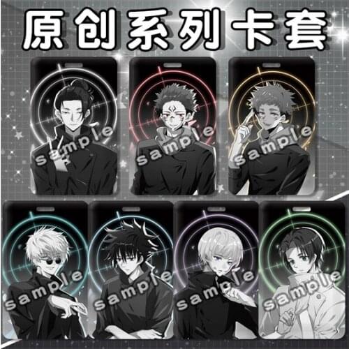 NEW Anime Jujutsu Kaisen Inumaki Toge Gojo Satoru PVC Card Case Keychain Pendant ID Bus Bank Card Holder Keyring Toy 11x6.8cm