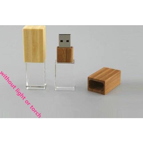 New Custom LOGO Wooden Wood Crystal USB 2.0 Memory Flash Stick Pen Drive (maple.bamboo.carbonized Bamboo.walnut)
