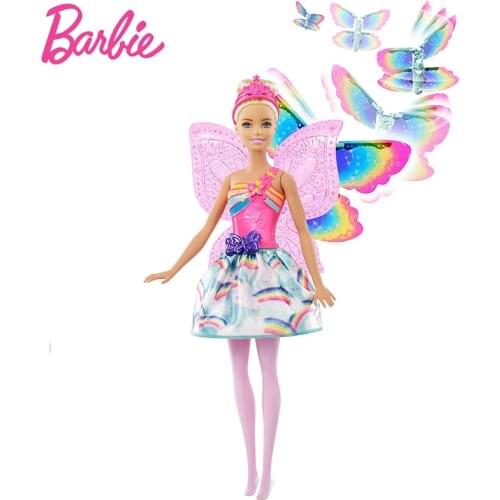 Original Barbie Brand Doll Rainbow Lights Mermaid Doll Feature Mermaid Toys for Girl A Birthday Present Girl Toys Gift Bonecas