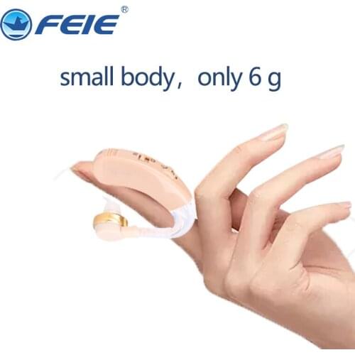 Personal hearing aid deafness headset headphone mini BTE hearing aid volume amplifier for elderly S-139