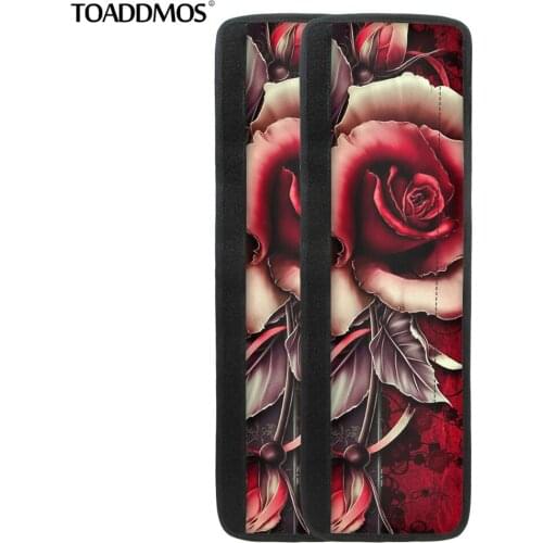 TOADDMOS Luxury Love Rose Print Fridge Door Handle Cover Refrigerator Door Knob Protector Kitchen Appliance Home Accessories