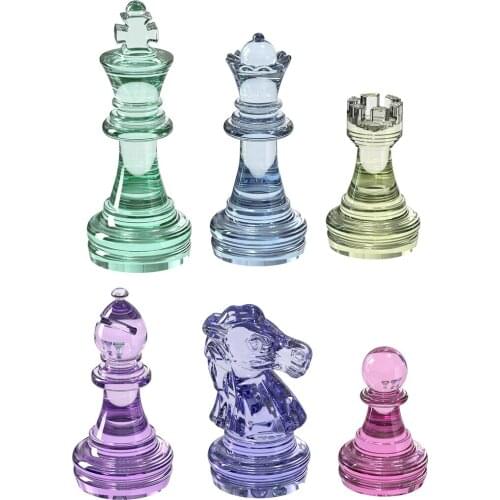 DIY Epoxy Resin Chess Epoxy Silicone Mold Handmade Crystal Resin Casting Molds Resin Jewelry Making Resin Casting Moulds