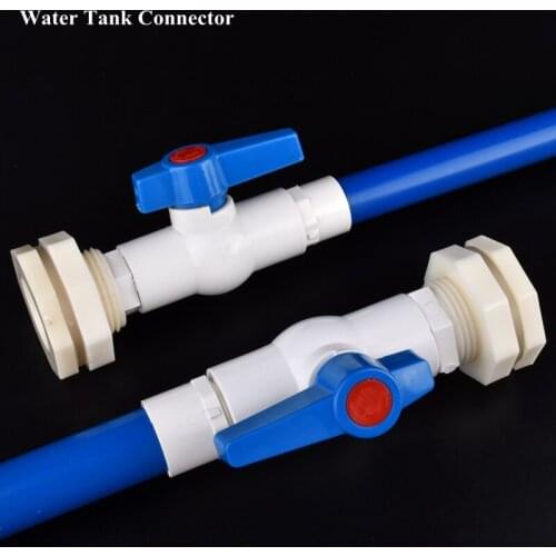1Set 1/2"3/4" Water Tank Connector Aquarium Fish Tank Valve Joints Combination Suit Garden Watering Irrigation System Hose Joint