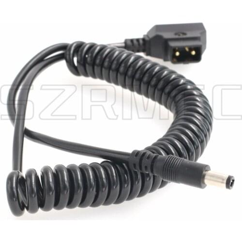 Anton Bauer d tap to DC 5.5 x 2.1mm Coiled Power Cable for KiPRO LCD Atomos Shogun Inferno Monitors