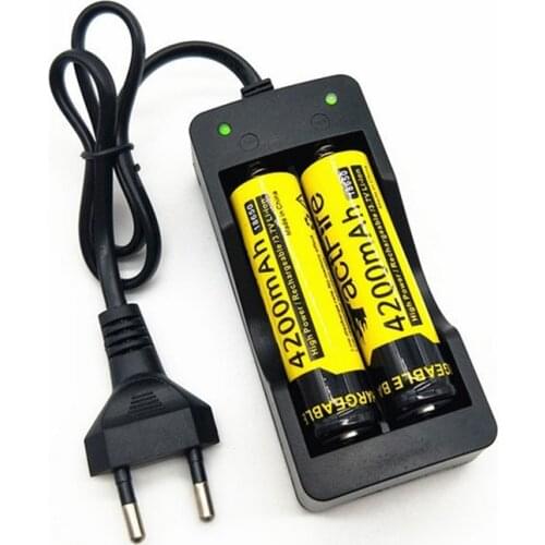 1pc 18650 charger 18650 Smart Charger EU/U.S. battery charger For 18650 3.7v Rechargeable Li-ion Battery