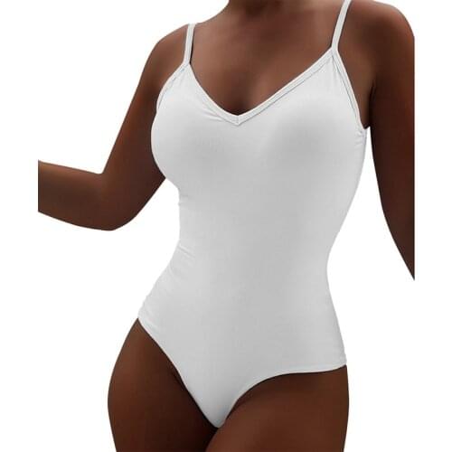 Jumpsuits Fashion Solid Sling Sexy Sheath Skinny Women Rompers Bodysuits top clothes catsuit 2021 Spring Summer Rompers Women