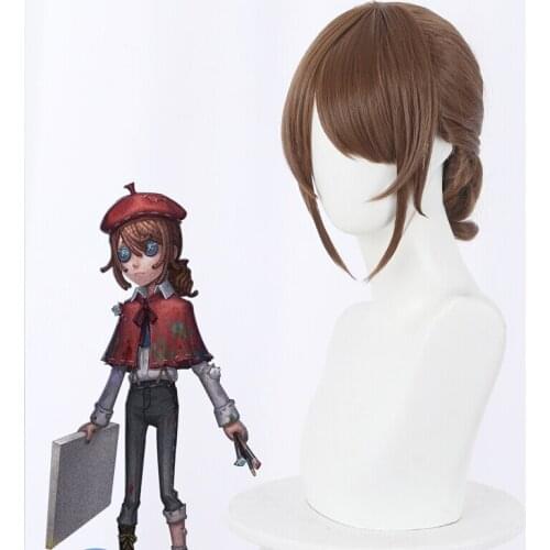 Identity V Gardener Emma Woods Cosplay Wig Short Wigs Heat Resistant Synthetic Hair+Net