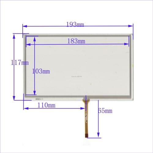 ZhiYuSun HLD-TP-2041 8inch 4 line For CarDVD touch screen panel this is compatible