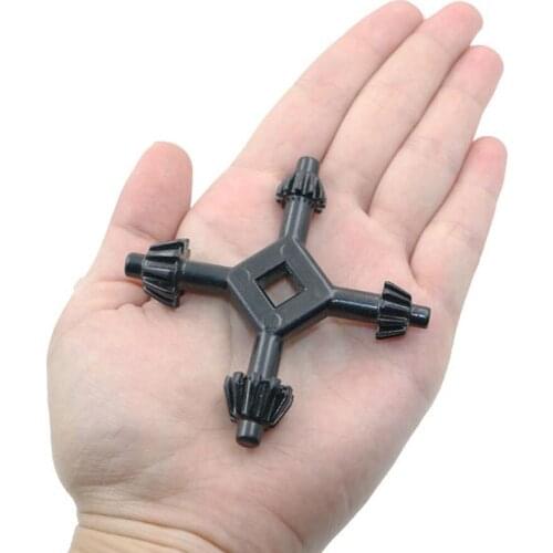 4-Way Multifunction niversal Cross Key Wrench for Train Electrical Elevator Cabinet Multifunction Power Presses Tool Accessories