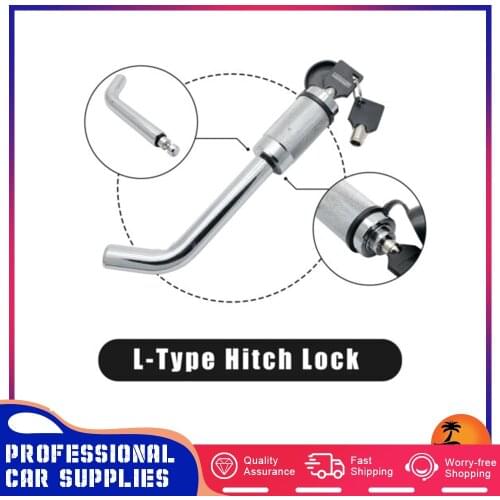 Camper Accessories Hitch Pin Lock Security Tow Ball Bar L type Caravan Trailer Parts Anti Theft