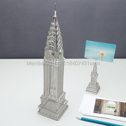 FREE SHIPMENT J36 CHRYSLER BUILDING STATUES/WIRE MODEL STAINLESS HAND-MADE ART CRAFTS WEDDING&BIRTHDAY&HOME&OFFICE&GIFT&PRESENT