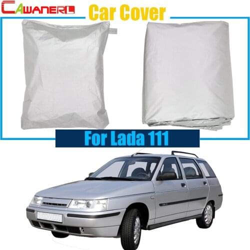 Cawanerl Outdoor Car Cover Sun Snow Rain Resistant Protection UV Anti Cover Dustproof For Lada 111