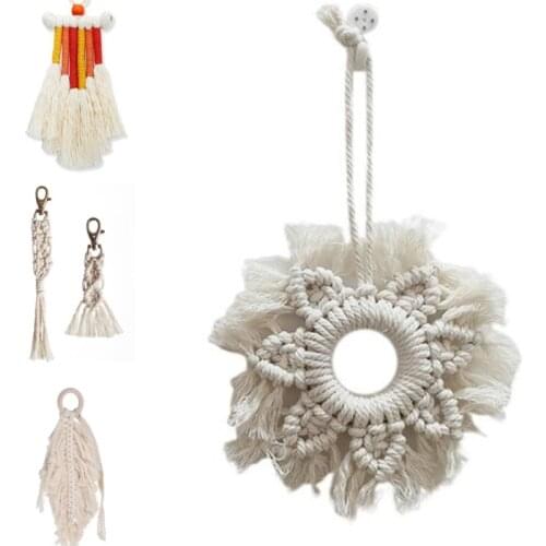 Boho Decor Tapestry Nordic Handwoven Pentagram Pendant Bohemian Hanging Tapestry For Party Wedding Home Decorations